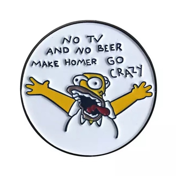 6/$30 The Simpsons Make Homer Go Crazy Enamel Pin - Picture 1 of 2